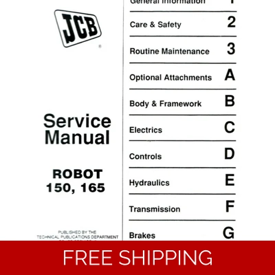 JCB ROBOT 150 165 SERVICE MANUAL